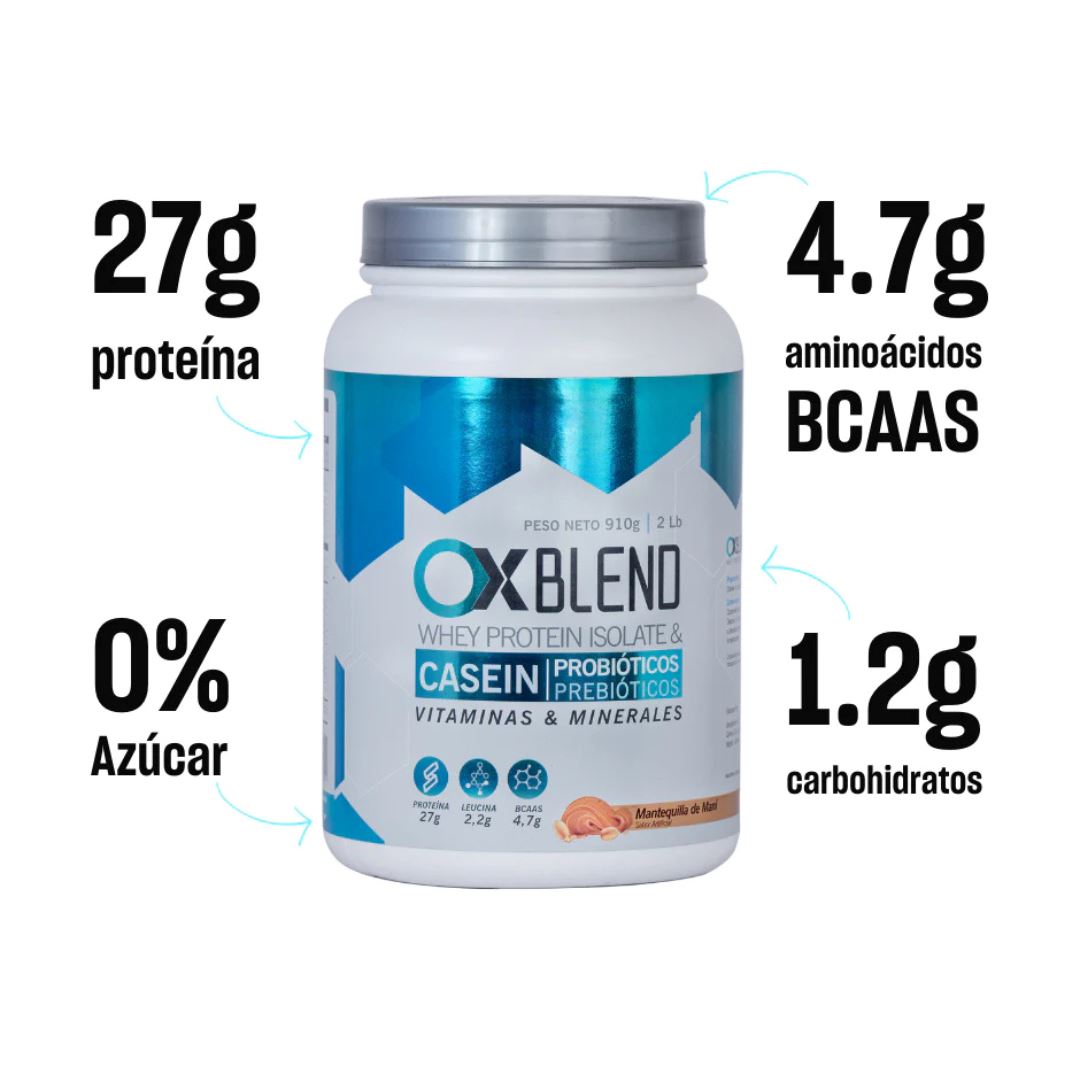 Proteína OX Blend 910g Nutrición deportiva OX 